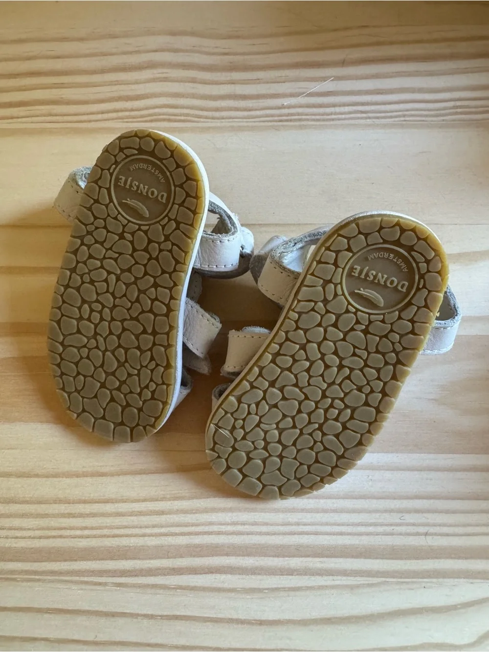 Donsje baby White Flower Strap Sandals leather 12-18M